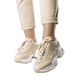 BM Suzeta beige sneakers för kvinnor