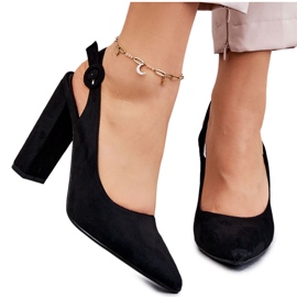 PA1 Högklackade Pumps Svart Alanza