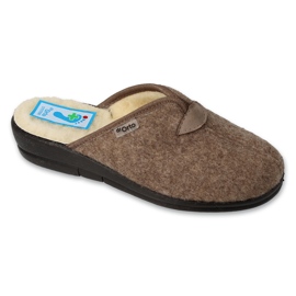 Befado damtofflor isolerade med pu-ull 937D635 brun