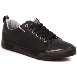 Svarta eko läder sneakers Big Star KK274006