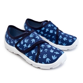 BEFADO S.A. Barntofflor Befado Spår av en dinosaurie 974X476 Marinblå