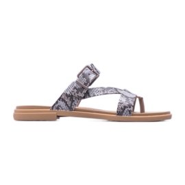 Crocs Tulum Toe Post Sandal W 206108-15W beige brun