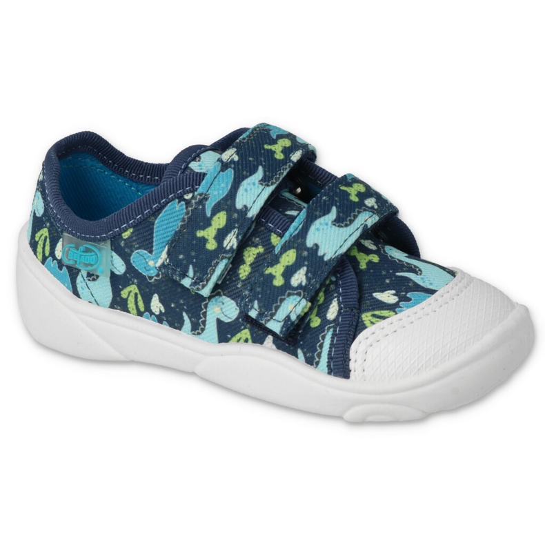 Befado barns tofflor marinblå 907p157 i drakar