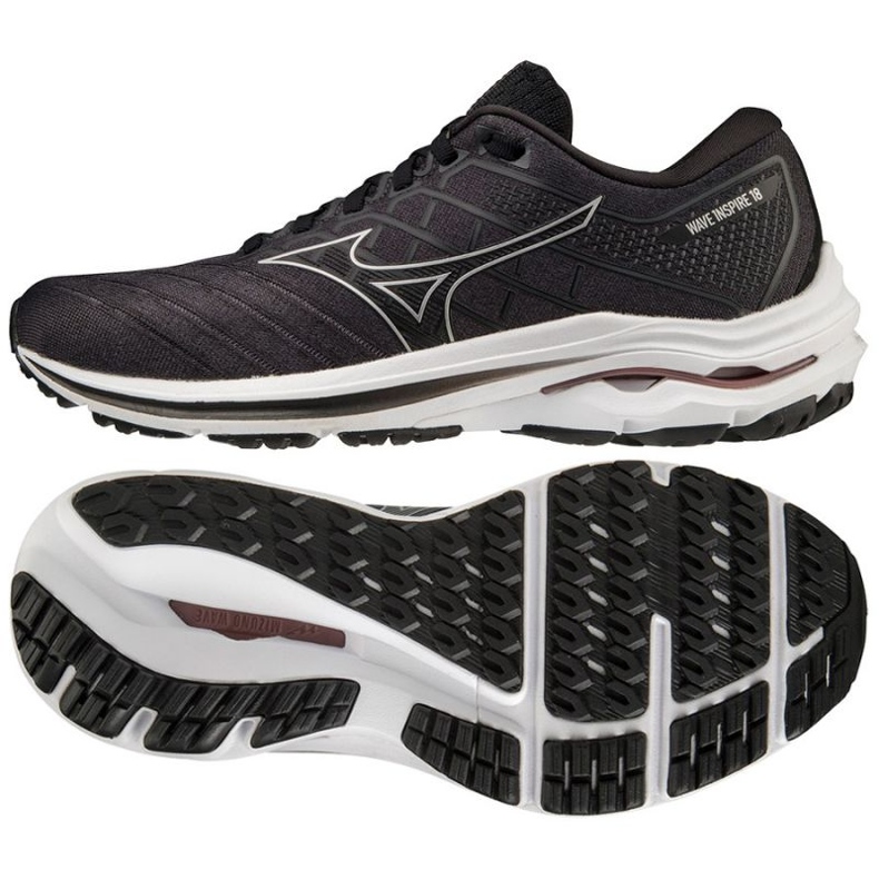 Mizuno Wave Inspire 18 W J1GD224404 löparskor svart