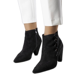 Svarta öppna stövlar från Collins