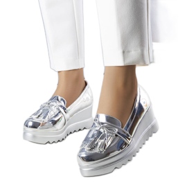 BM Cleo silver wedge skor