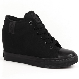 Svarta Wedge-sneakers för kvinnor Big Star LL274034