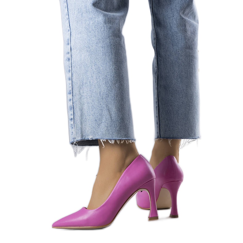 BM Rosa timglasklackpumps från Drake