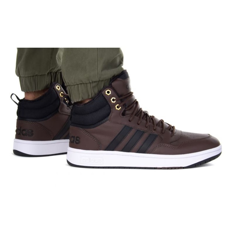 Skor adidas Hoops 3.0 Mid Wtr M GZ6680 brun