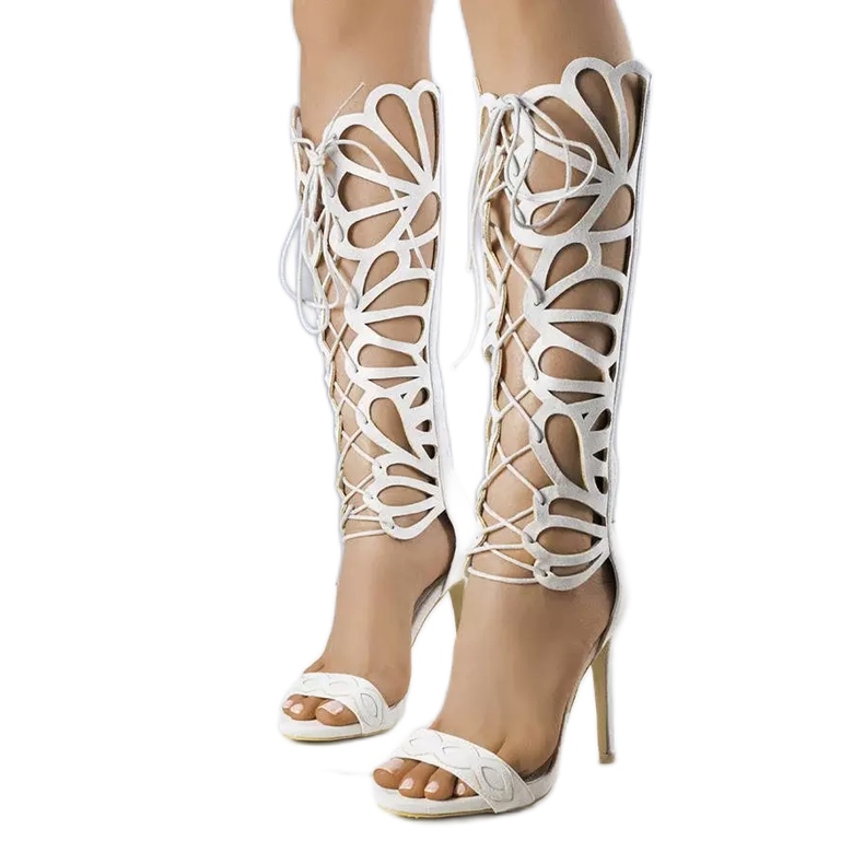 PA1 Gråa sandaler med dekorativ ovandel från Julio