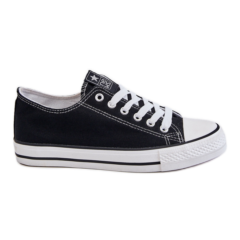 News Ecoma klassiska sneakers för kvinnor svart och vitt