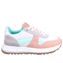 BM Färgglada damsneakers Binnie Pink mångfärgad