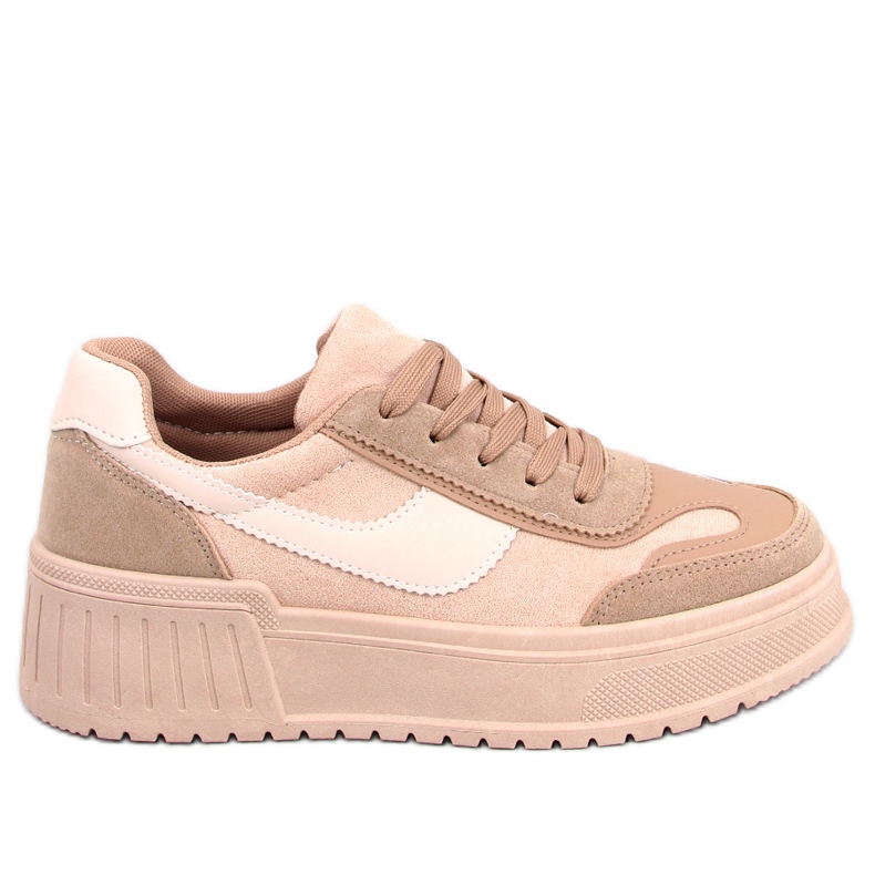 BM Kirby Khaki platåsneakers beige kaki