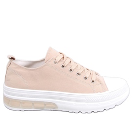 BM Sneakers med snörning för kvinnor Raffey Beige