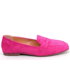 BM Klassiska loafers i mocka Klass Fuchsia rosa