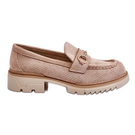 PM1 Klassiska Dam Loafers Loafers Beige Kolton