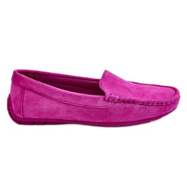 PE1 Loafers i mocka för kvinnor Lila Morreno purpur rosa