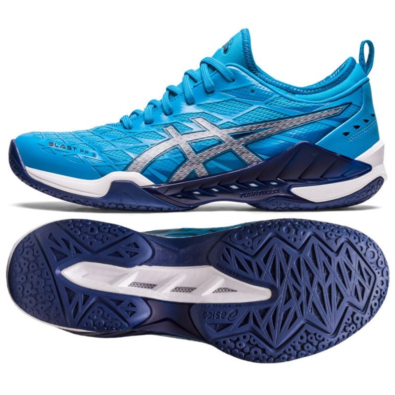 Asics Blast Ff 3 M 1071A076 400 handbollsskor blå blå