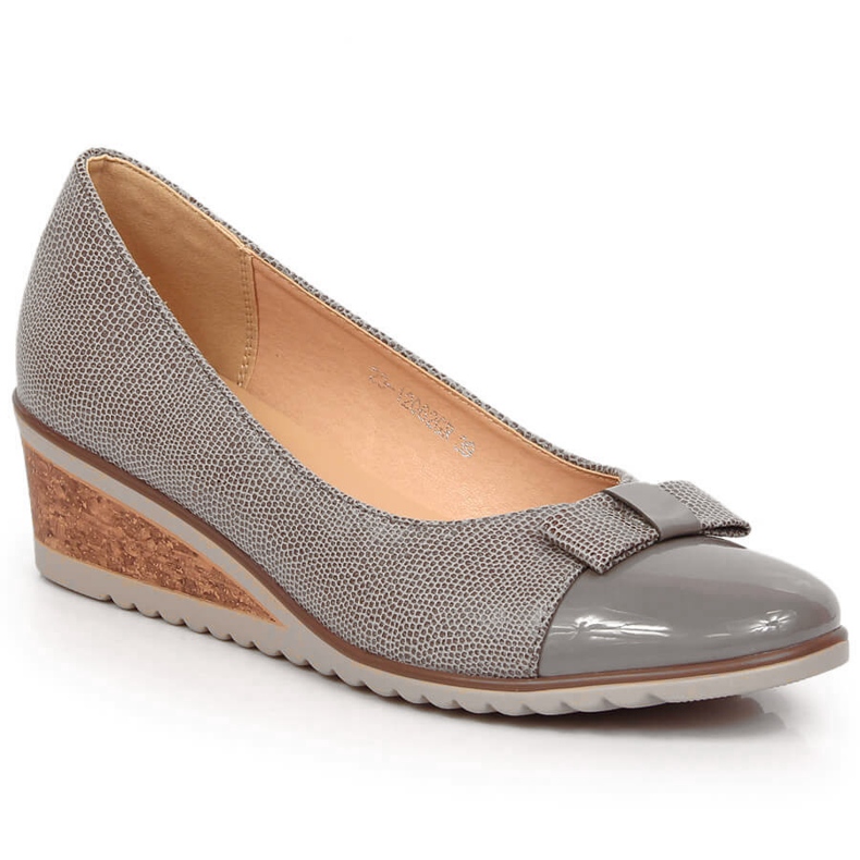 Kilpumpar för kvinnor med grå rosett Potocki SZ12062