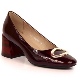 Vinceza 10930 pumps i lackat läder röd