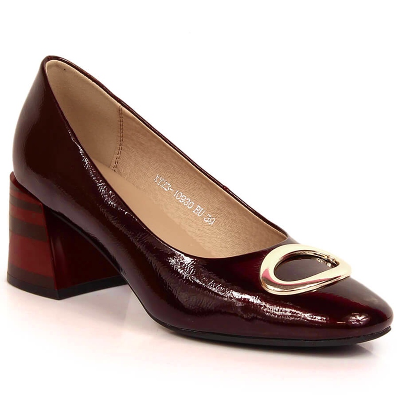 Vinceza 10930 pumps i lackat läder röd