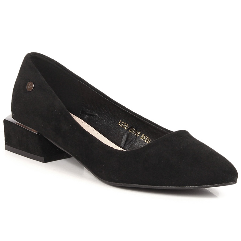 Svarta spetsiga mockapumps för kvinnor Vinceza 20198