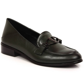 Gröna lågklackade damskor Vinceza 10904