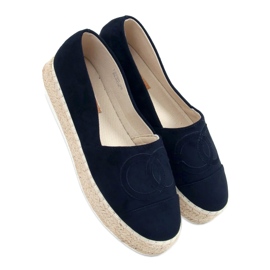 BM Wela Black Chanel espadrillor svart