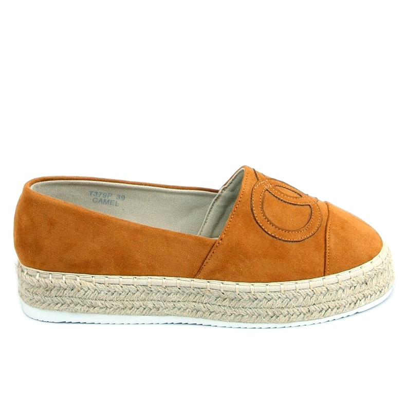 Chanelkikikiki Wela Camel espadrillor brun