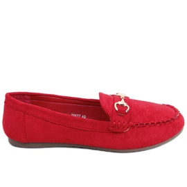 BM Hesso Red dam loafers röd