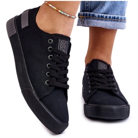 Låga sneakers för kvinnor Big Star LL274038 Svart