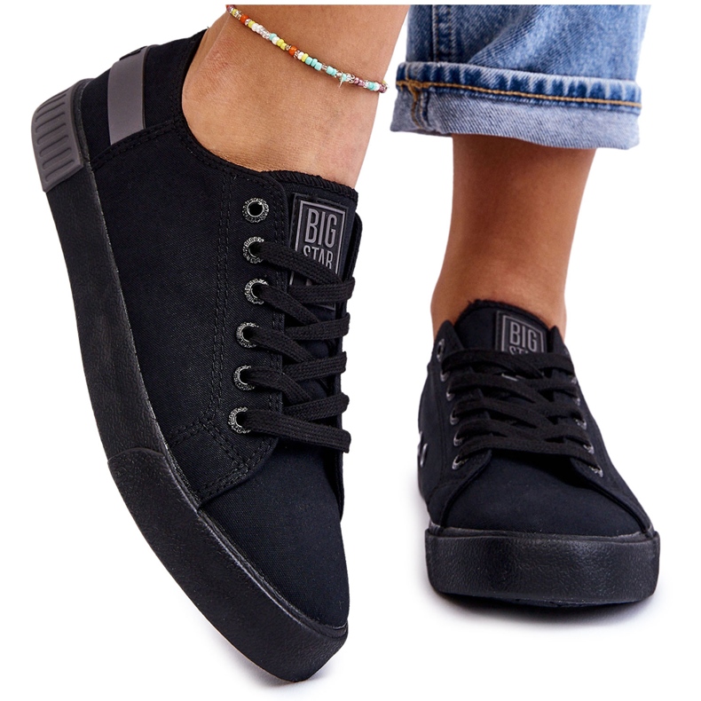 Låga sneakers för kvinnor Big Star LL274038 Svart