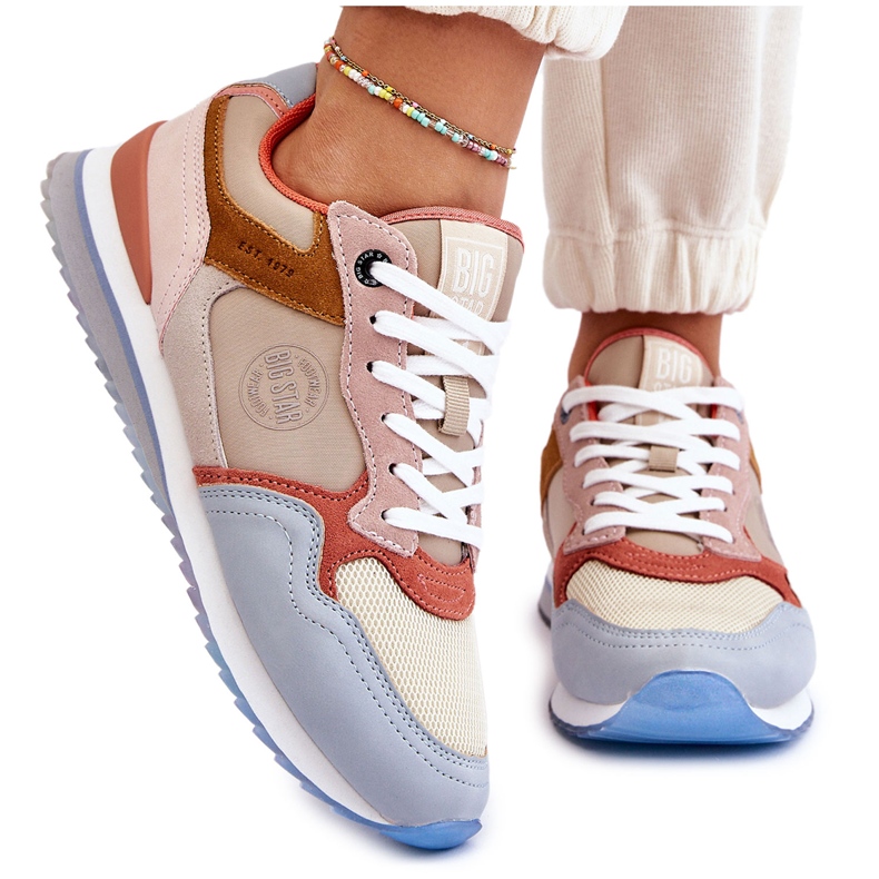 Damsportskor Memory Foam System Big Star LL274348 Flerfärgad mångfärgad