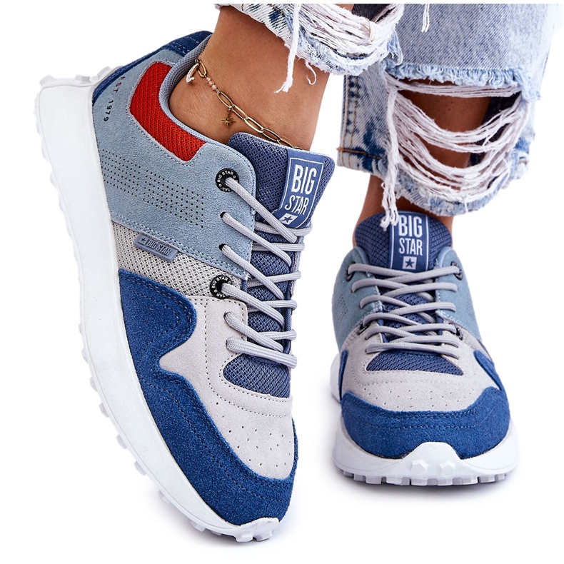 Sneakers dam Big Star LL274421 Blå