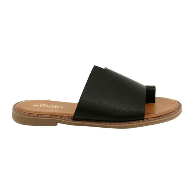 Svarta flip-flops kvinnors flip-flops evento 22sd35-4586 svart