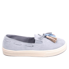 PA1 Salma Grey vårsneakers med tofsar grå