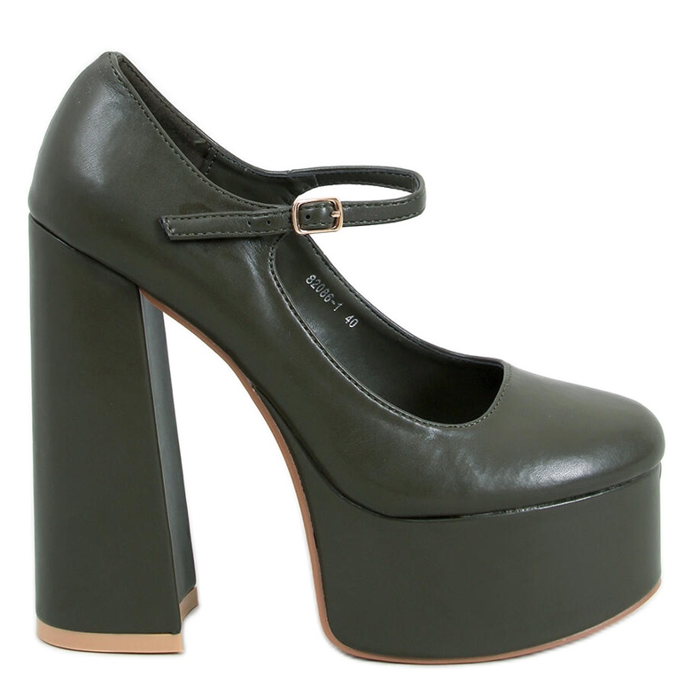 PA1 Plattformspumpar från Rosario Armygreen grön