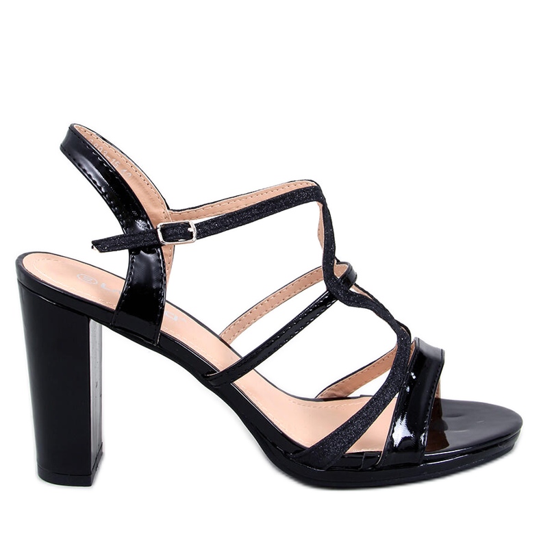 PA1 Inma Svarta sandaler med klack