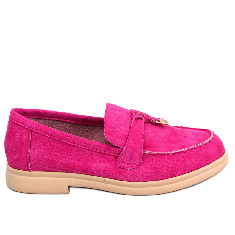 PA1 Loafers i mocka från Ottavia Fuchsia rosa