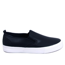 BM Diaz Black slip-on sneakers för kvinnor svart