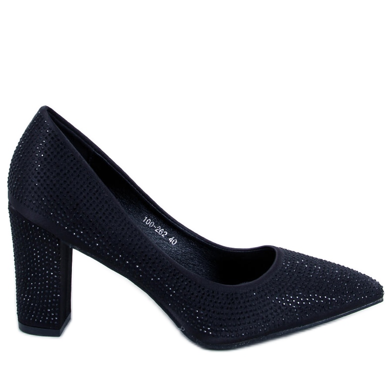 BM Marisa Black pärlor högklackade pumps svart