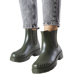 Micheles gröna korta gummistövlar