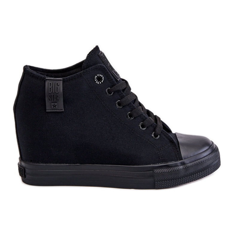 Hidden Wedge High Sneakers Big Star LL274034 Svart