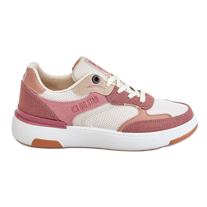 Sportskor dam Sneakers Big Star LL274438 Rosa-Vit