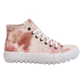 Damsneakers Big Star LL274048 Beige-Rosa