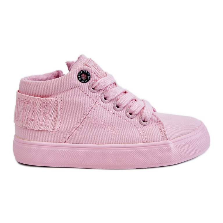 Klassiska höga sneakers för barn Big Star LL374003 Rosa