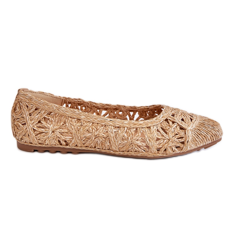Genombrutna Fashionabla Ballerinas Beige Thiago