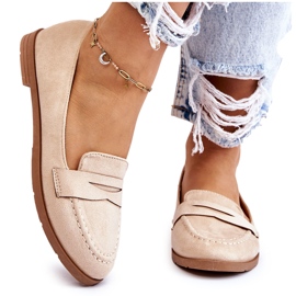 PS1 Bekväma mocka Dam Loafers Beige Lucca