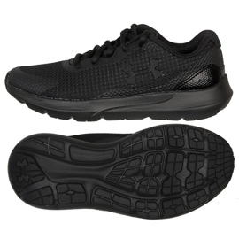 Under Armour Bgs Surge 3 Jr. 3024989 002 löparskor svart