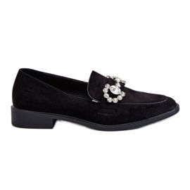 PS1 Elegant svart mocka Loafers Aliya